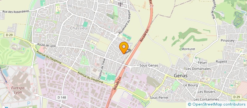 localisation de l'entreprise ISKA PSYCHOLOGIE  CHASSIEU