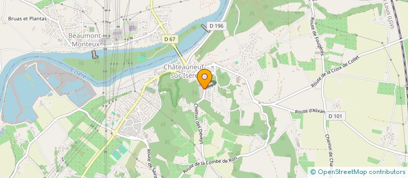 localisation de l'entreprise ISKAROY  CHATEAUNEUF-SUR-ISERE