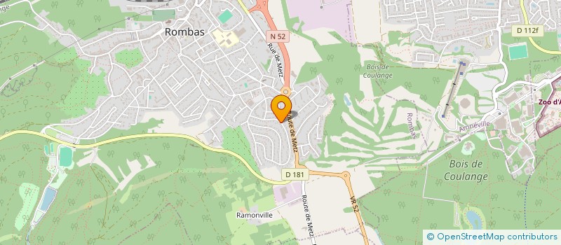 localisation de l'entreprise ISKRA à ROMBAS