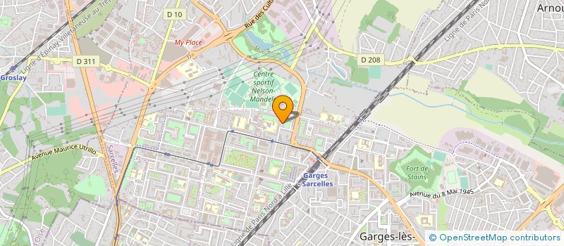 localisation de l'entreprise ISL TRANSPORT à SARCELLES