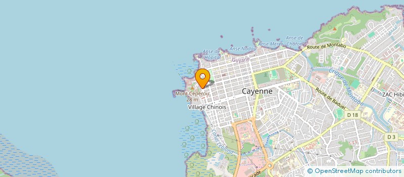 localisation de l'entreprise ISLA 147  CAYENNE