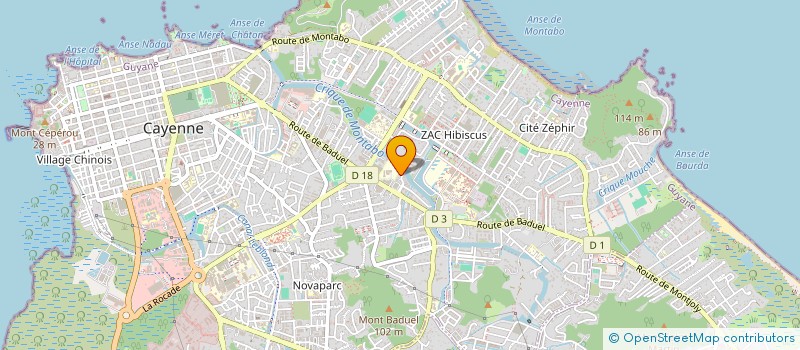 localisation de l'entreprise ISLA 325  CAYENNE