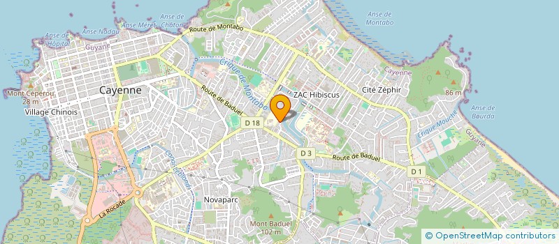 localisation de l'entreprise ISLA 400  CAYENNE