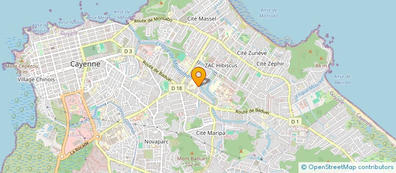 localisation de l'entreprise ISLA 413  CAYENNE