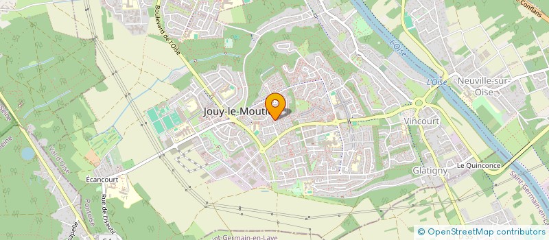 localisation de l'entreprise ISLA  JOUY-LE-MOUTIER