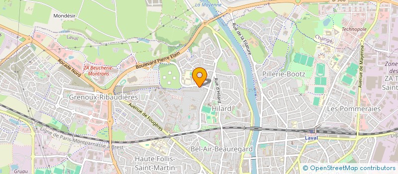 localisation de l'entreprise ISLAM SANS FRONTIERE à LAVAL