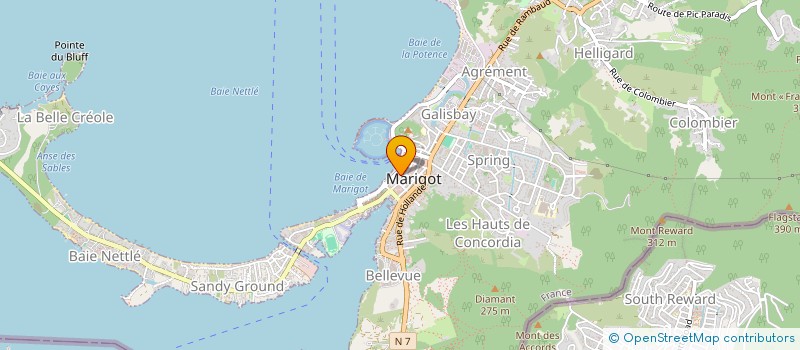 localisation de l'entreprise ISLAND BOAT CHARTERS  SAINT-MARTIN