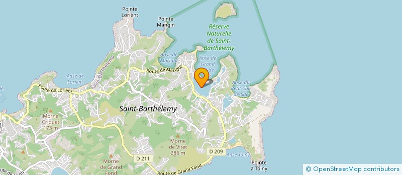 localisation de l'entreprise ISLAND CAMPS  SAINT-BARTHELEMY