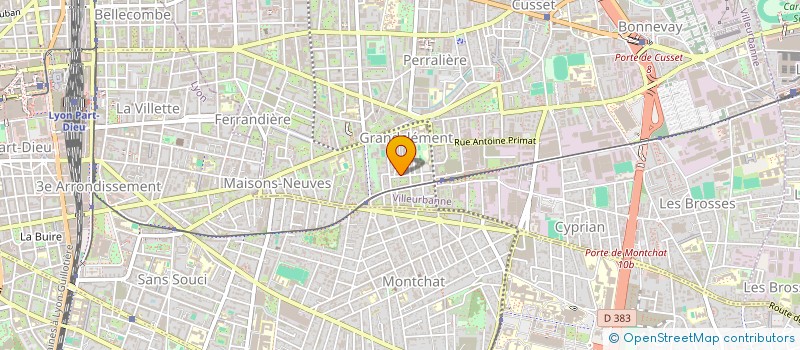 localisation de l'entreprise ISLAND FILMS  VILLEURBANNE