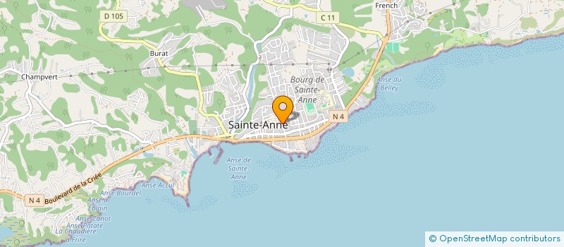 localisation de l'entreprise ISLAND'S FOOD 971 à SAINTE-ANNE