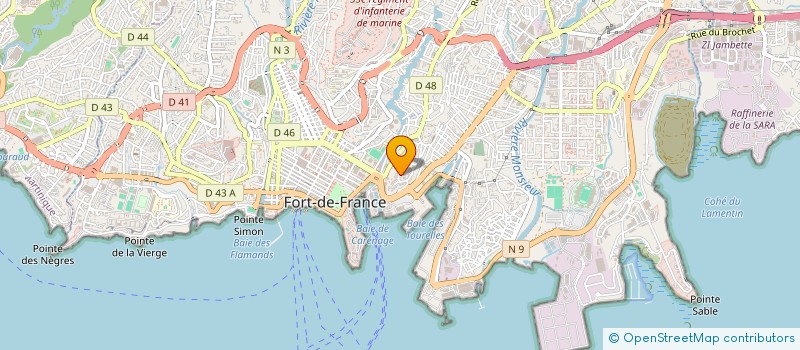 localisation de l'entreprise ISLAND WORLD LOGISTICS  FORT-DE-FRANCE