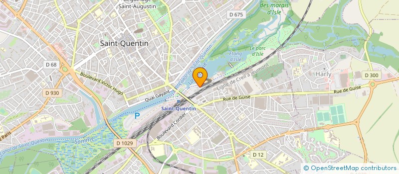 localisation de l'entreprise ISLE AVENTURE à SAINT-QUENTIN