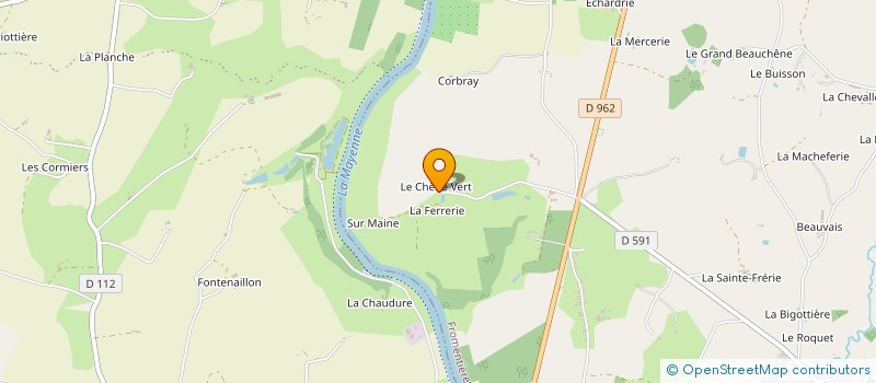 localisation de l'entreprise ISLE VERTE STUD  CHATEAU-GONTIER-SUR-MAYENNE