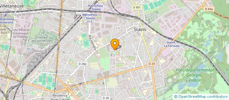 localisation de l'entreprise ISLI VTC  STAINS