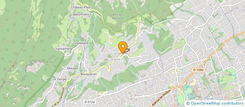 localisation de l'entreprise ISLO ND  CORENC