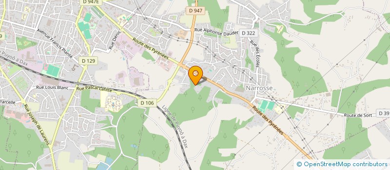 localisation de l'entreprise ISLO PAU PYRENEA  NARROSSE