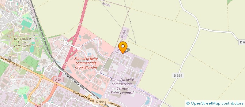 localisation de l'entreprise ISM  CERNAY-LES-REIMS