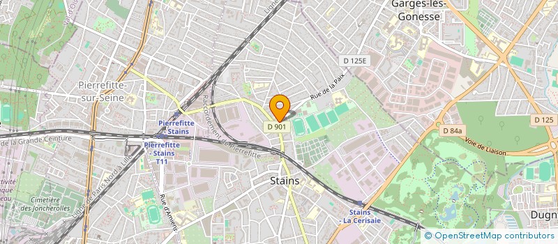 localisation de l'entreprise ISM COIFFURE  STAINS