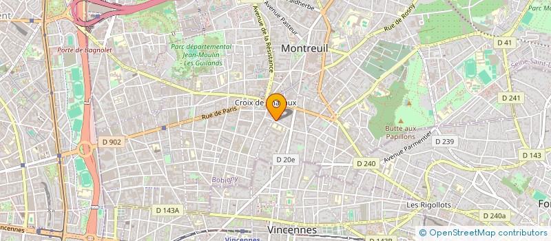 localisation de l'entreprise ISM FRANCE MACONNERIE à MONTREUIL
