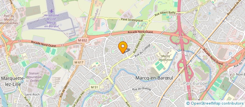 localisation de l'entreprise ISM - IMMOBILIERE SOTRAVI MERCIER à MARCQ-EN-BARŒUL