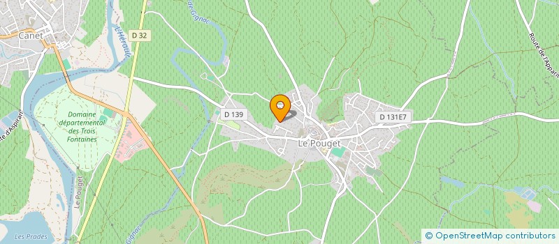 localisation de l'entreprise ISMA  LE POUGET