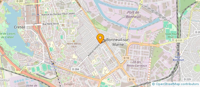 localisation de l'entreprise ISMA COIFF  BONNEUIL-SUR-MARNE