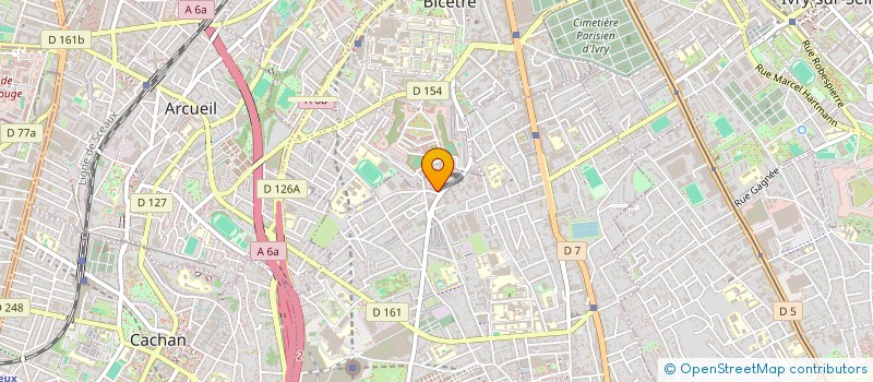 localisation de l'entreprise ISMACORPORATION à VILLEJUIF
