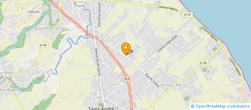 localisation de l'entreprise ISMAE à SAINT-ANDRE