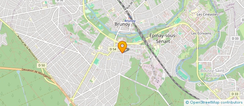 localisation de l'entreprise ISMENE à BRUNOY