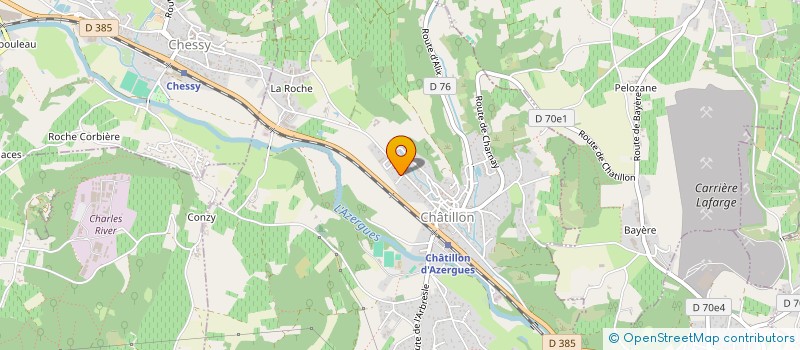 localisation de l'entreprise ISMERIE BM à CHATILLON