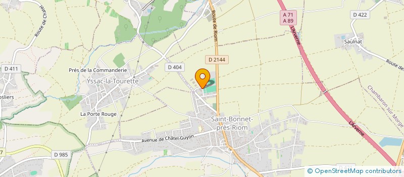 localisation de l'entreprise ISMGO à SAINT-BONNET-PRES-RIOM