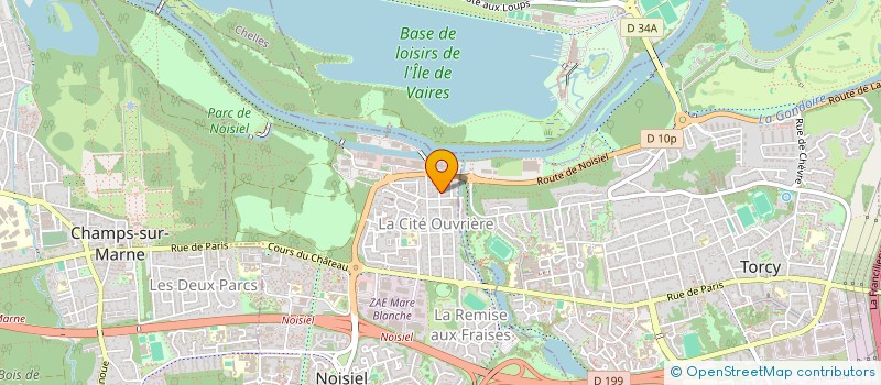 localisation de l'entreprise ISMIF  NOISIEL