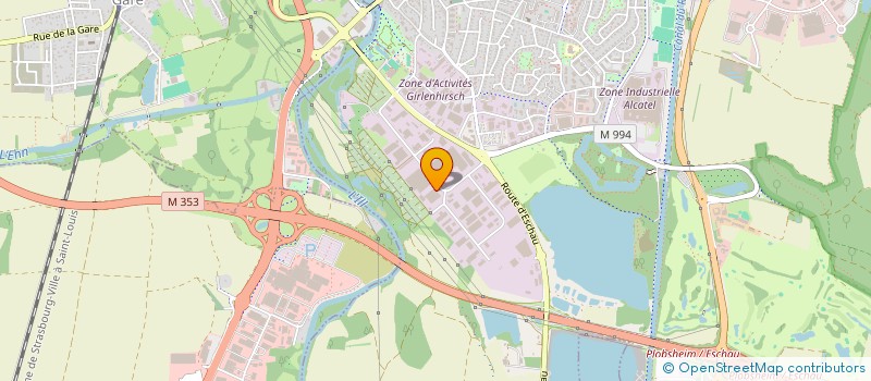 localisation de l'entreprise ISMO  ILLKIRCH-GRAFFENSTADEN