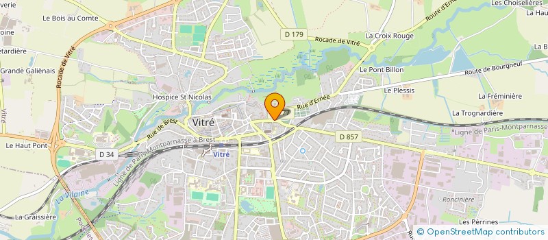 localisation de l'entreprise ISMOU COIFFURE  VITRE