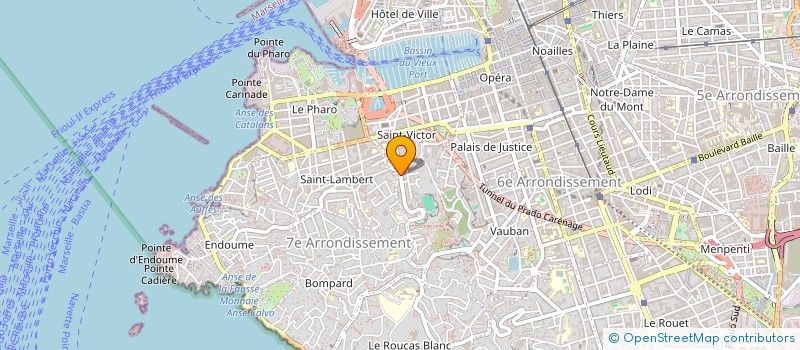 localisation de l'entreprise ISN BTP à MARSEILLE