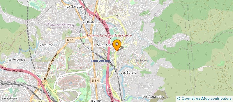 localisation de l'entreprise ISN - TELECOM à MARSEILLE