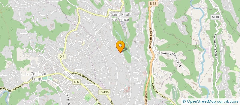 localisation de l'entreprise ISNAGRIN à SAINT-PAUL-DE-VENCE