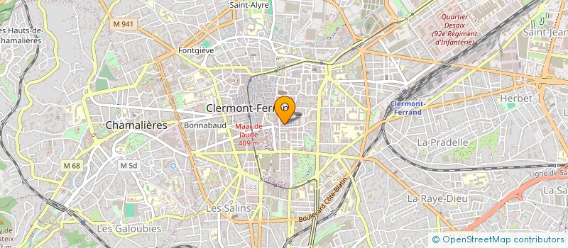 localisation de l'entreprise ISNALUMA  CLERMONT-FERRAND