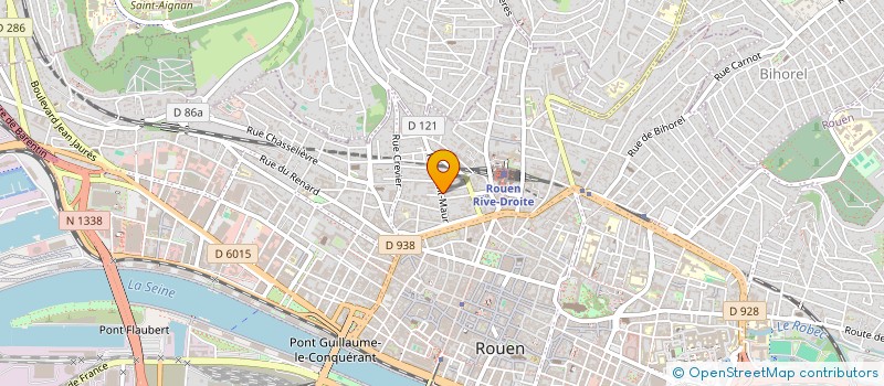 localisation de l'entreprise ISNART à ROUEN