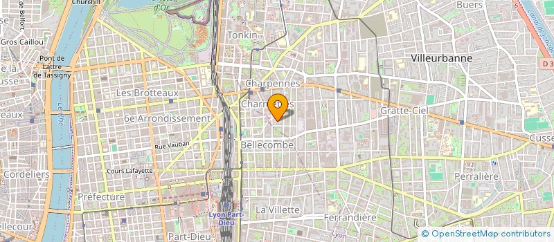 localisation de l'entreprise ISNC IMMOBILIER  VILLEURBANNE