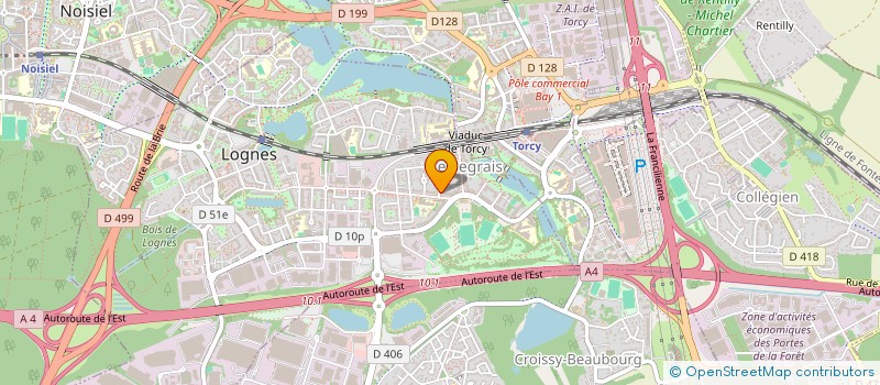 localisation de l'entreprise ISNELA  BUSSY-SAINT-GEORGES