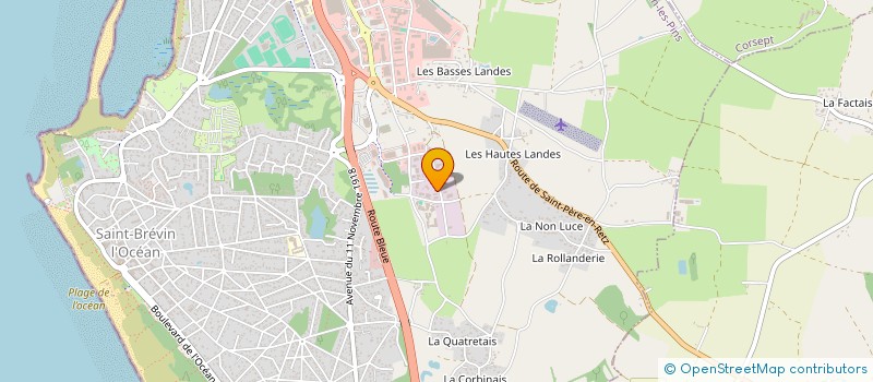 localisation de l'entreprise ISNOGOOD44 à SAINT-BREVIN-LES-PINS