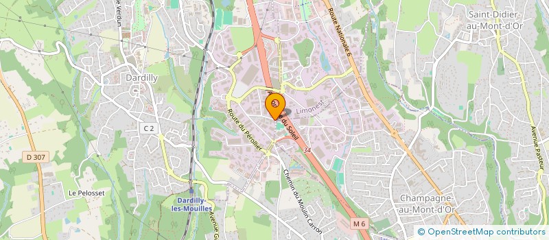 localisation de l'entreprise ISO 2020  DARDILLY