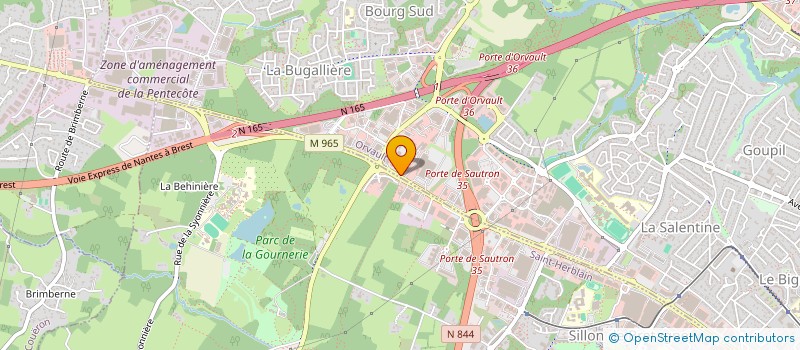 localisation de l'entreprise ISO 338 à ORVAULT