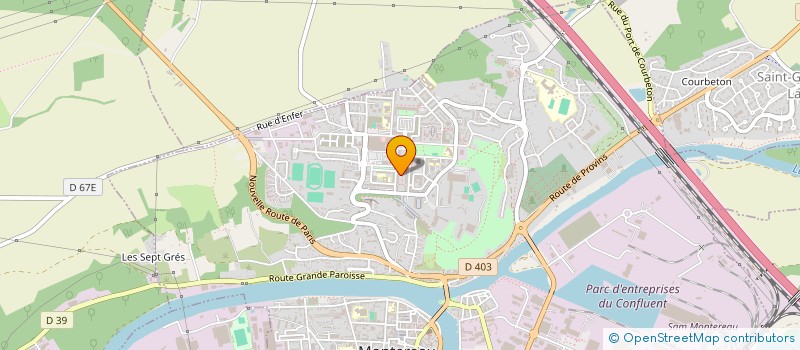 localisation de l'entreprise ISO  MONTEREAU-FAULT-YONNE