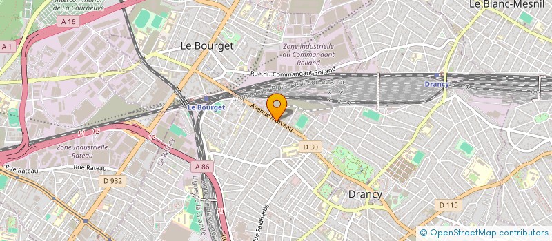 localisation de l'entreprise ISO à DRANCY