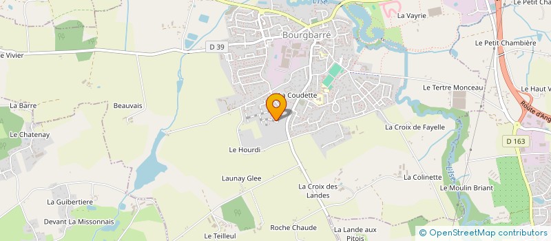 localisation de l'entreprise ISO  BOURGBARRE