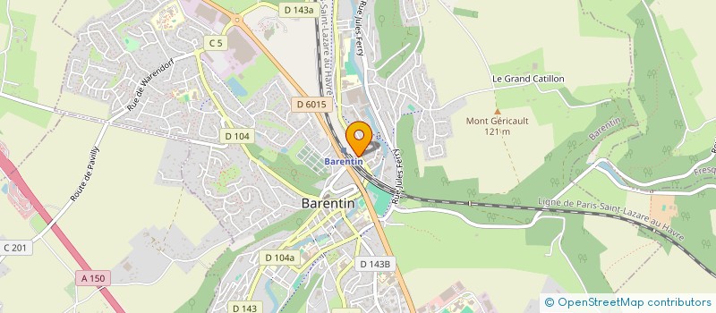 localisation de l'entreprise ISO + à BARENTIN