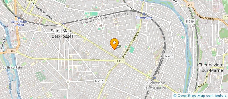 localisation de l'entreprise ISO à SAINT-MAUR-DES-FOSSES