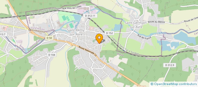 localisation de l'entreprise ISO - ASTRAL à SAINT-REMY-SUR-AVRE